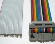 ribbon cable stripped and crimped