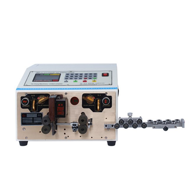 automatic teflon wire cutting stripping machine