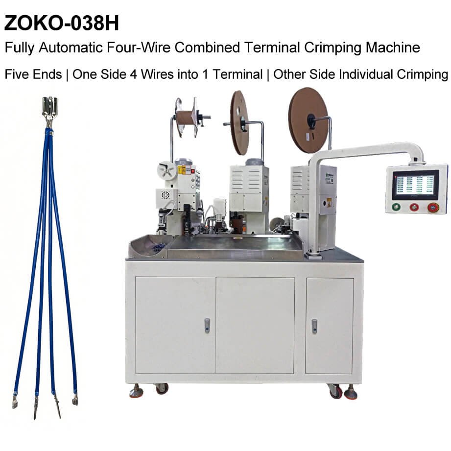Fully Automatic Four-Wire Combined Terminal Crimping Machine ZOKO-038H
