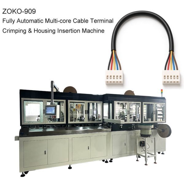 Fully-Automatic-Multi-core-Cable-Terminal-Crimping-&-Housing-Insertion-Machine-ZOKO-909