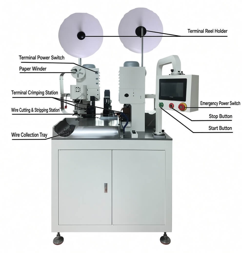 Fully Automatic Servo Dual-End Terminal Crimping Machine