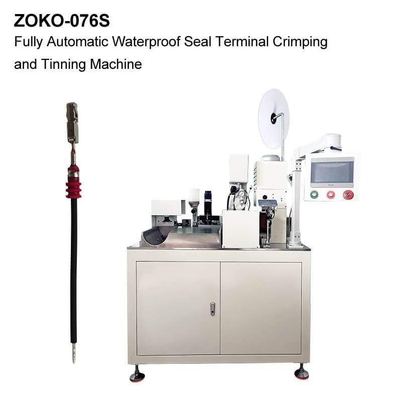 Fully Automatic Waterproof Seal Terminal Crimping and Tinning Machine ZOKO-076