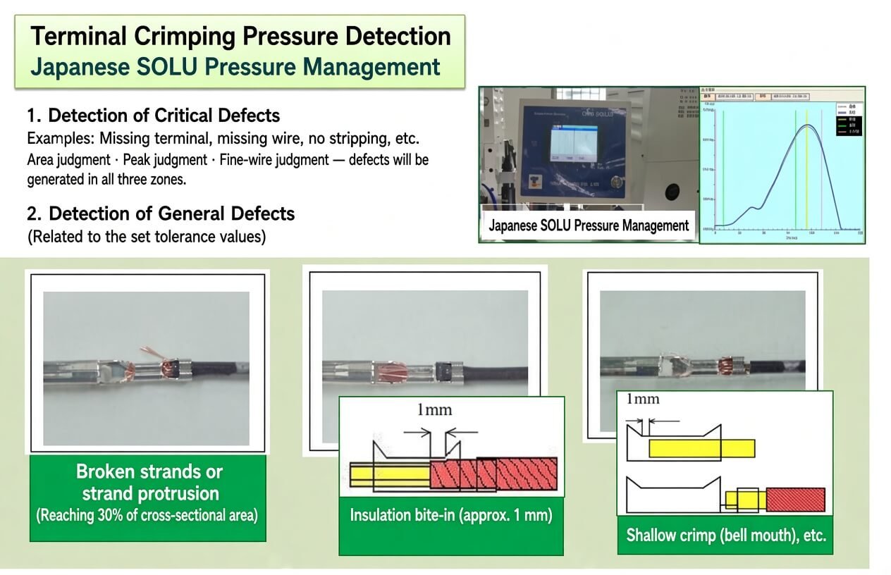 Fully Automatic Servo Dual-End Terminal Crimping Machine SOLU pressure management